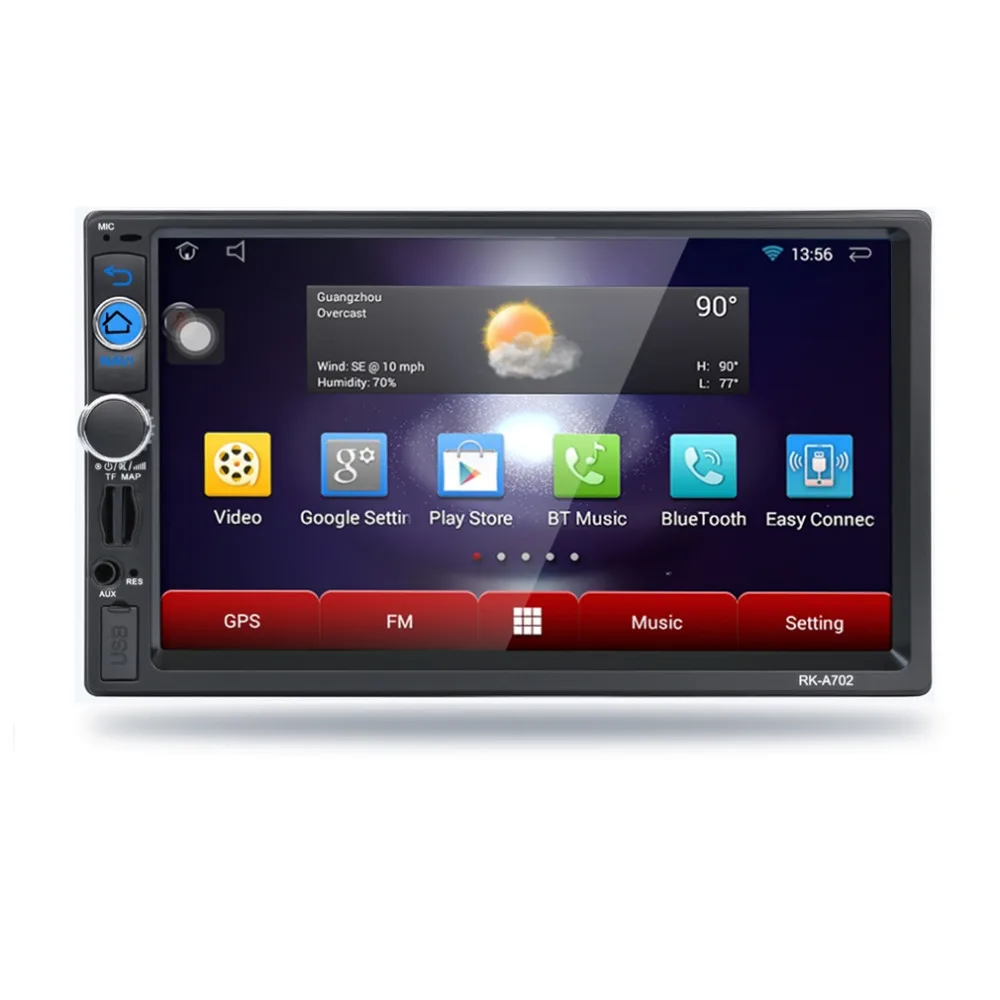 

7 Inch HD 1080P 1024*600 Capacitive Screen Function Car DVD MP3 Player Built In Bluetooth RK-A702 Drop Shipping