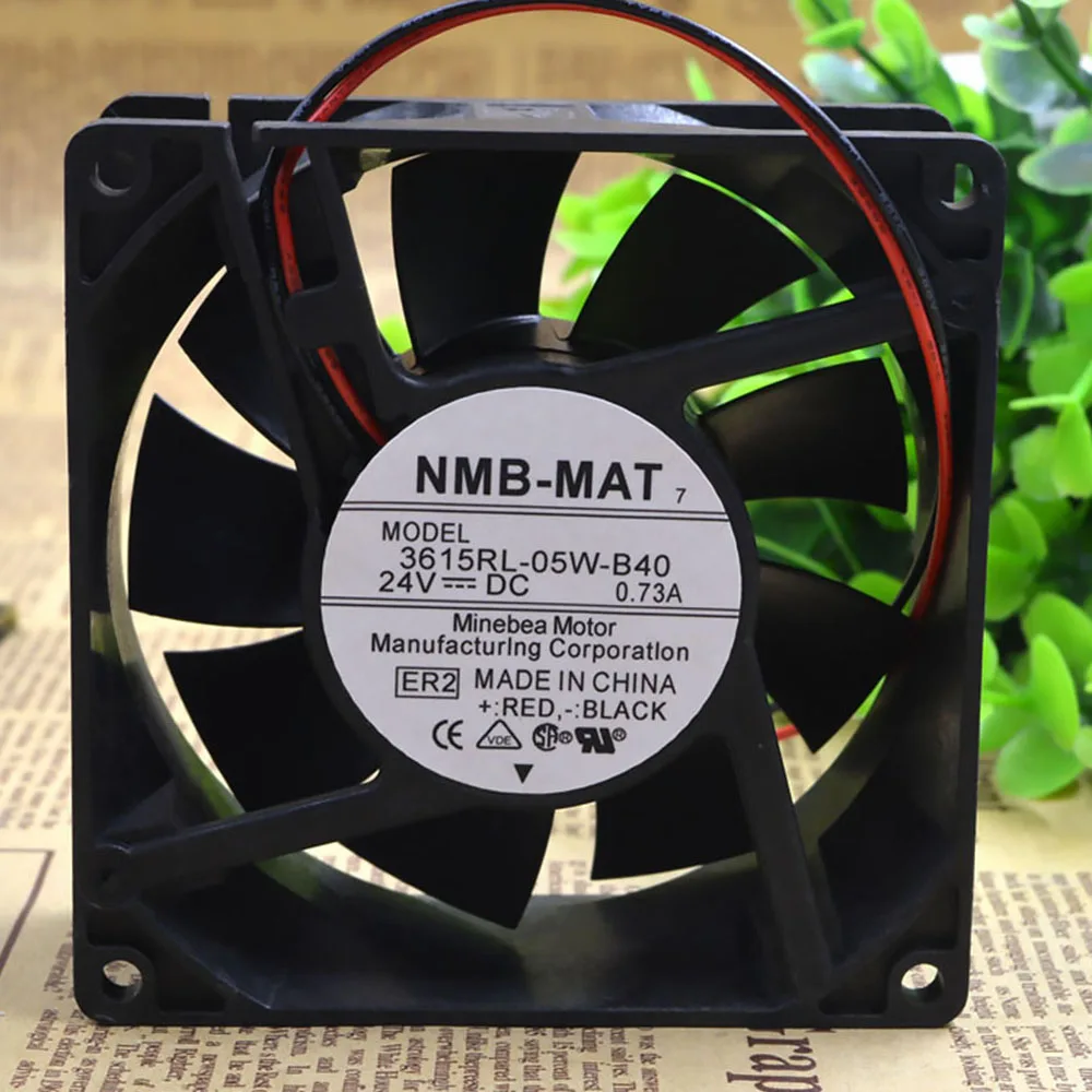 

Original NMB 3615RL-05W-B40 9038 9CM 24V 0.73A waterproof inverter cooling fan