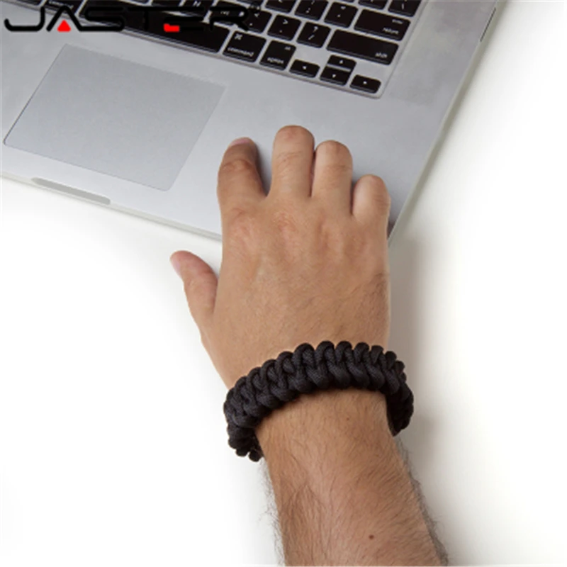 Nylon Braided Bracelets USB flash drive Pen drive Outside U disk Bracelets U stick 4GB 8GB 16GB 32GB 64GB 128GB External Storage