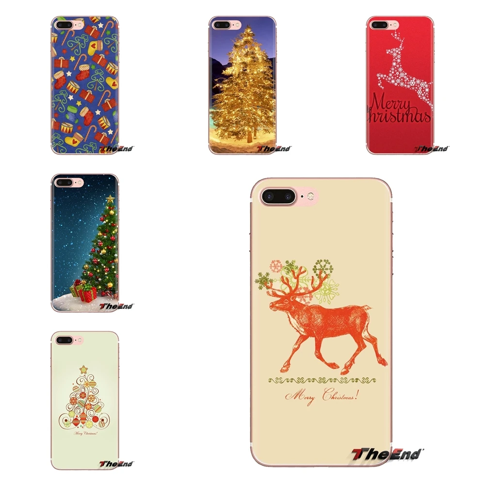 

Christmas Xmas Tree Gift For Samsung Galaxy S2 S3 S4 S5 MINI S6 S7 edge S8 S9 Plus Note 2 3 4 5 8 Coque Fundas Mobile Phone Case