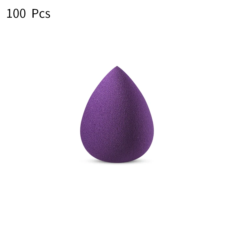 T15-100pcs Спонж для макияжа, 100 шт., косметический спонж для растушевки лица, безупречная основа, крем для растушевки, косметический спонж для пудры - Цвет: T15-100pcs
