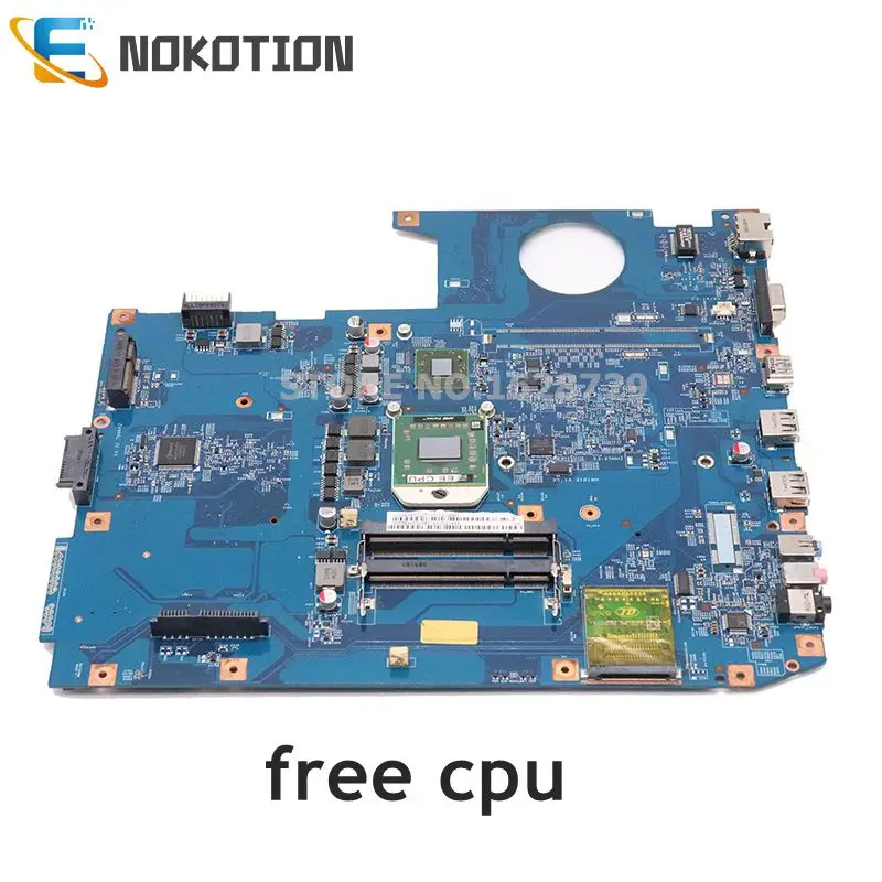 NOKOTION MBPCF01001 MB. PCF01.001 48.4CE01.021 для acer aspire 7535 7535G материнская плата ноутбука Разъем s1 Бесплатный процессор