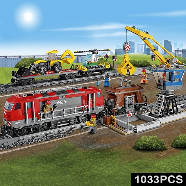 Almægtig kone kobling Heavy-haul Train 02009 Cargo Train City Series Compatible With Iego 60098  Building Education Blocks Bricks Toys Gift Lepinblocks - Blocks - AliExpress