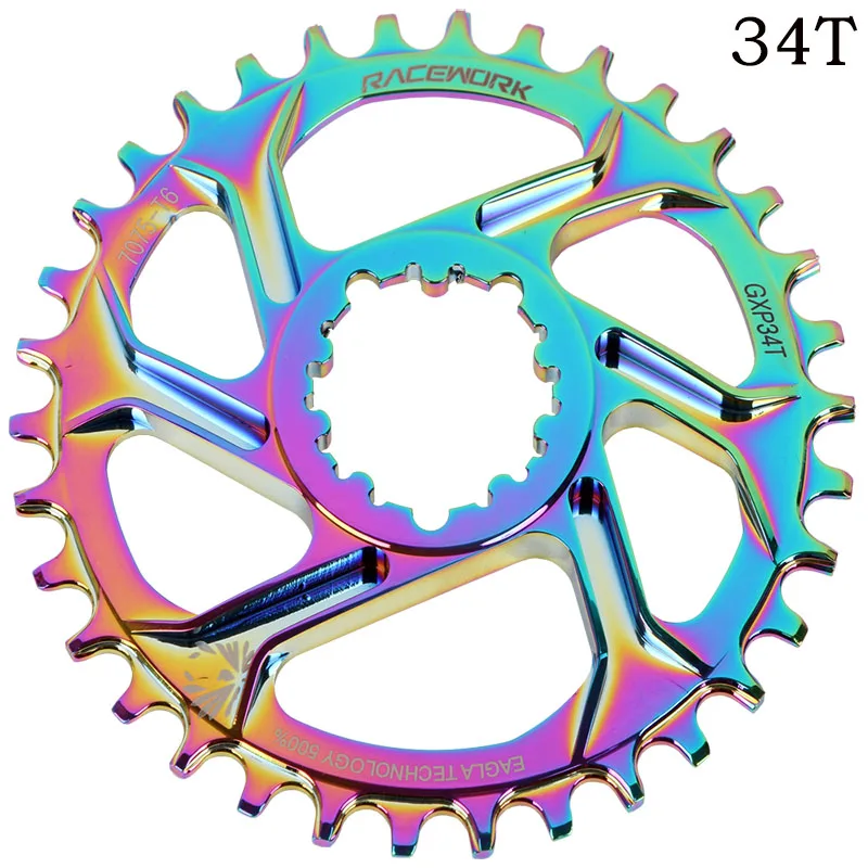 Велосипедная Звездочка RACEWORK MTB 1*12S звездочки с прямым креплением 32/34/36/38T для SRAM GXP
