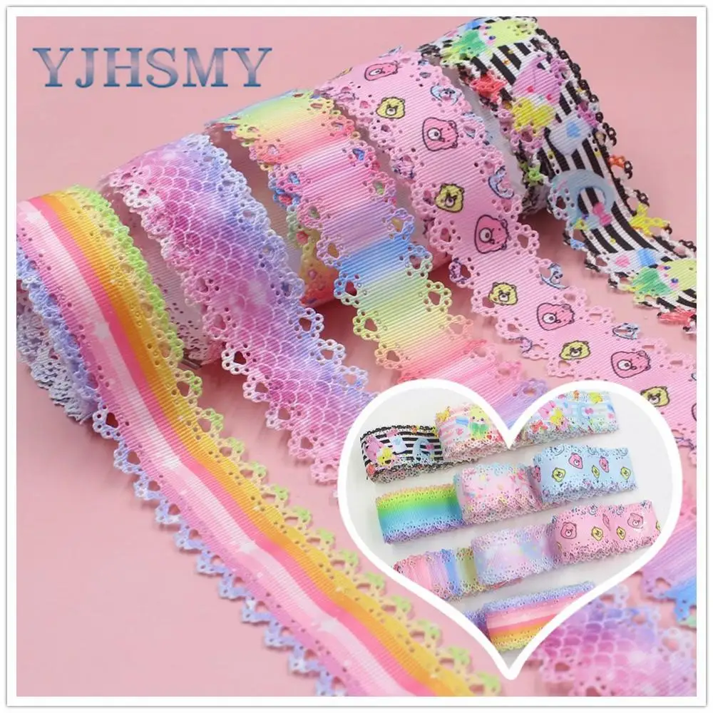 YJHSMY I-19625-1445, 10 ярдов, горячая 30 мм полые твердые двухсторонние ленты, ленты ремесла лук кепки аксессуары и украшения
