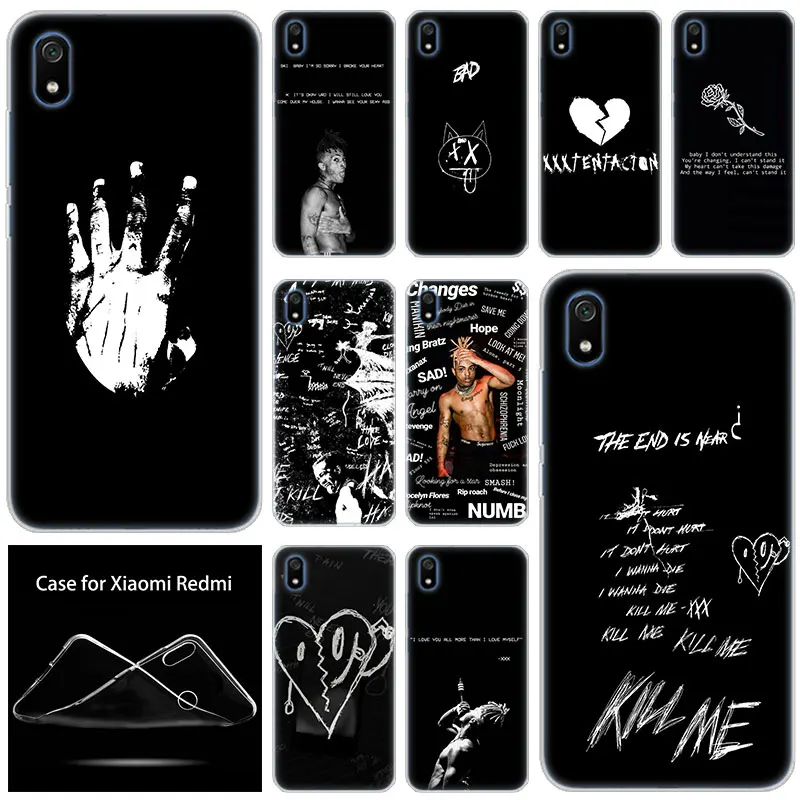 

luxury Hot Soft Silicone Case XXXTentacion for Xiaomi Redmi 7 7A GO S2 4X 5 5Plus 6 6A K20 Note 4 5A 6 7 8 Pro Fashion Cover
