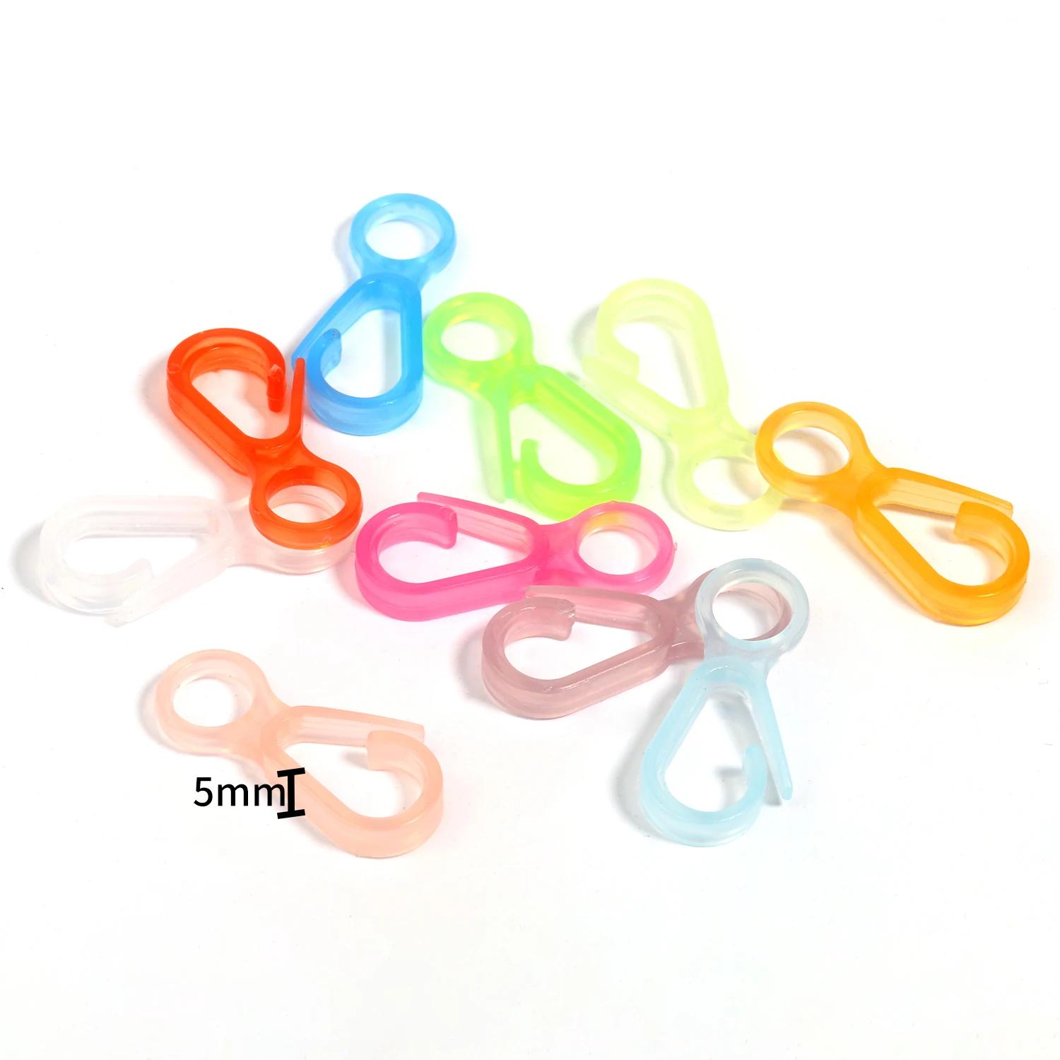 20pcs Multicolor Buckle Triggers with Lobster Clasp Plastic Clasp Hooks Clip  Diy Keychain Findings for Jewelry Making Supplies