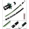 80CM Upgrade Demon Slayer Anime Katana Sword Weapon Prop Zenitsu Tanjirou Mitsuri Kokushibou Toy Swords 4