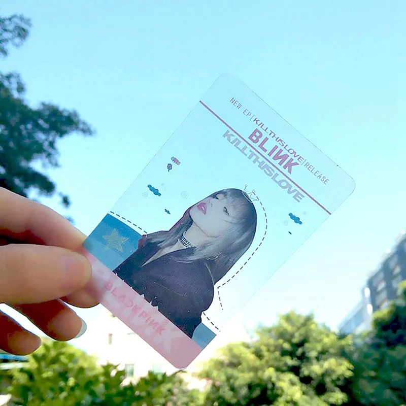 5 шт./компл. Blackpink ПВХ прозрачная Фотокарта KILL THIS LOVE альбом коллективные карты Фотокарта
