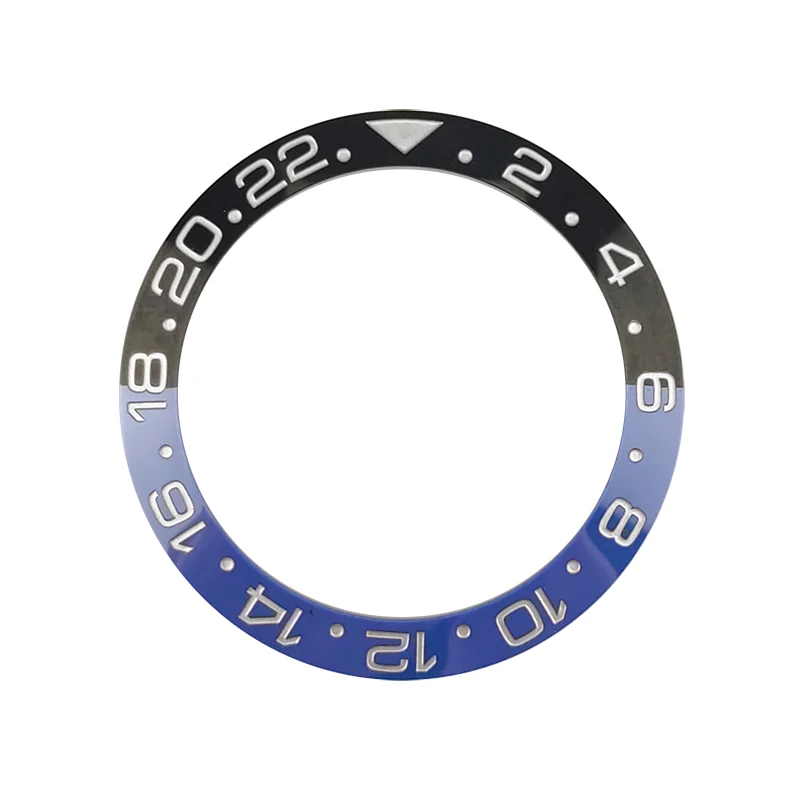 

New 40mm GMT Black/Blue Batman Ceramic Bezel Insert High Quality For GMT MASTER II Style Men's Watches