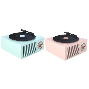 

3 in 1 Gramophone Record Players,Portable Wireless o Retro Bluetooth Speaker Subwoofer Mini Speaker Soundbar