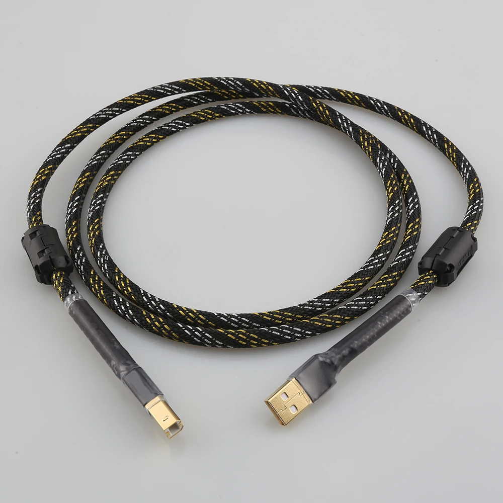 

New Audiocrast HIFI USB Cable 4N OFC USB Type A To B Data Cable HiFi USB Audio Video Cable DAC PC
