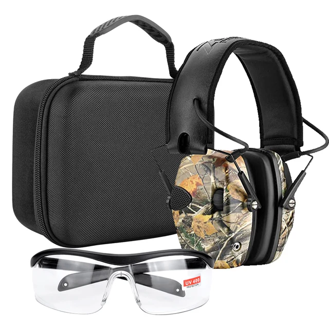 ZOHAN Earmuffs Active Headphones for Shooting Electronic Hearing protection Ear protect Noise Reduction active hunting headphone 026 Camo  Group