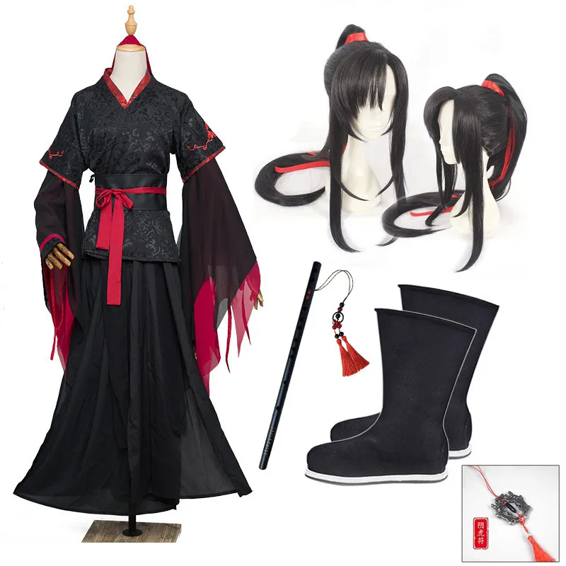 Costume Set D The Untamed Mo Xuanyu, косплей костюм, китайское аниме, волшебные предки, COS, одежда, костюмы, Wei Wuxian Yiling, предки, полная одежда - Цвет: Costume Set D
