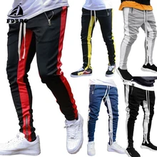 FDBRO, мужские спортивные штаны в полоску, мужские хлопковые спортивные штаны для бега, для фитнеса, бегунов, бодибилдинга, тренажерного зала, одежда для активного отдыха