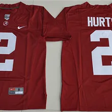 Новое поступление года, Alabama Crimson Tide Jalen Hurts 2 Limited, s-Crimson, размеры S, M, L, XL, 2XL, 3XL, Джерси