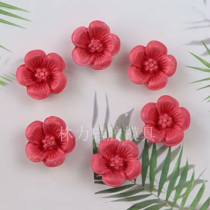 Cherry Blossoms Flower Silicone Mold Resin Pendant Mold Jewelry Making Tools E15E