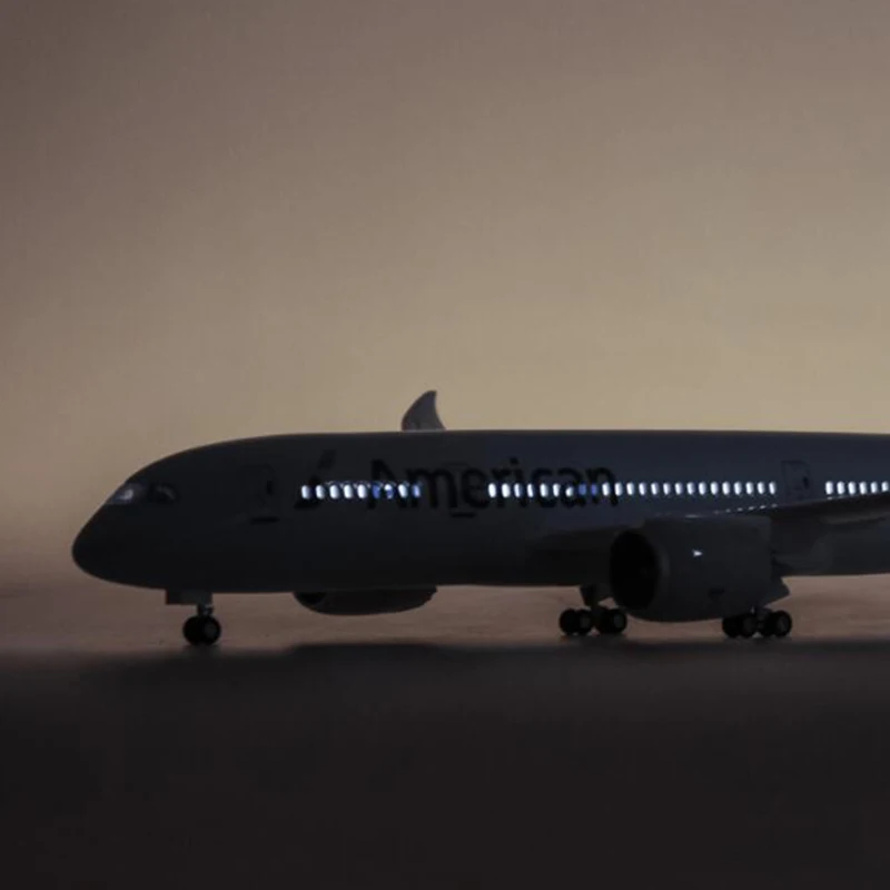 1/130 весы 47 см самолет 787 B787 Dreamliner американской авиакомпании Модель W светильник и