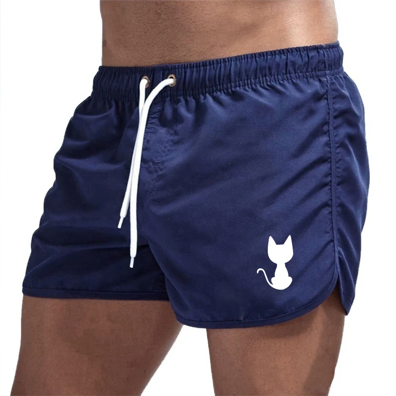 best casual shorts Cat Back View Printing Men's Board Shorts Summer Sport Casual Fitness Breathable Jogging Male Tracksuit Short Pants S-3XL smart casual shorts