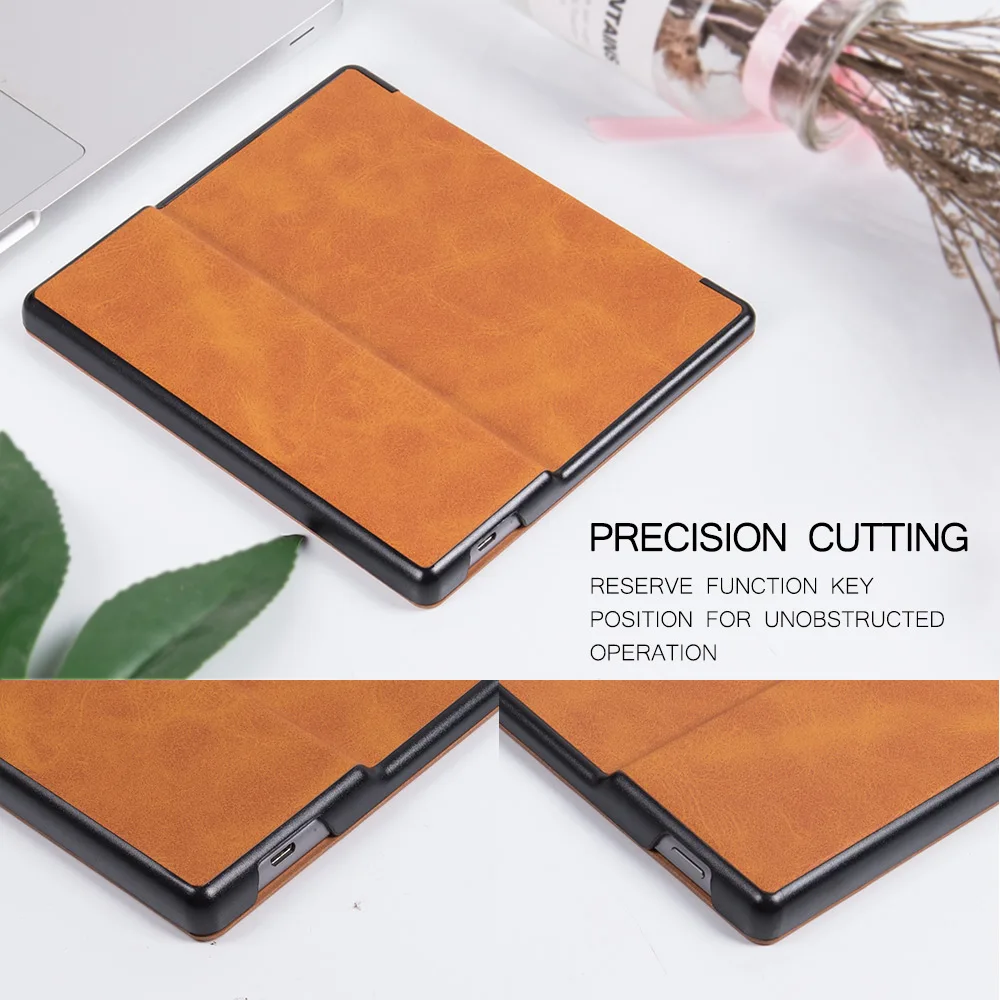 Estojo Origami Stand para Kindle Oasis 9ª Geração e Kindle Oasis 10ª Geração Capa de Couro pu Premium com Dormir Wake - Imagem 4