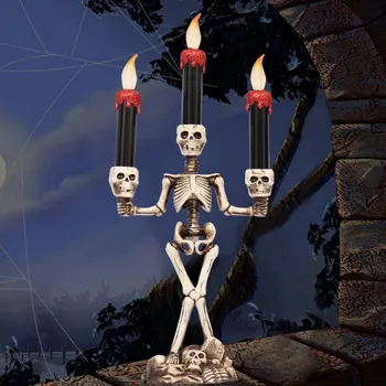 

Halloween Candelabra LED Candles Flickering Light for Halloween Window Decor TN99
