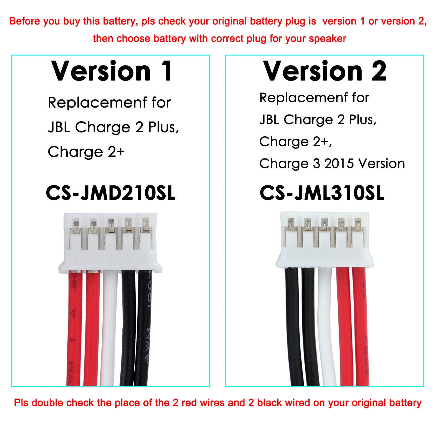 Bateria para Jbl 2 + Carga Plus 2021 Cs-jml310sl Mlp912995-2p v2 Versão Dois 6200mah 2 3 - Image 3