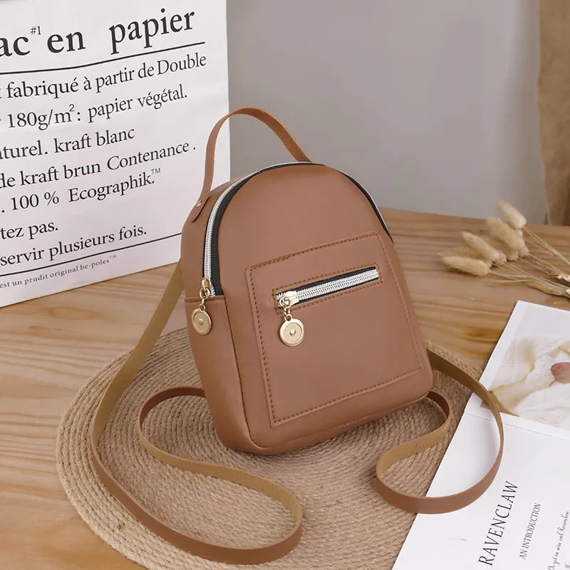Шоколад Мини-сумка для детей, Sac A Dos Enfant Mochila Infantil Bolsos Para Mujer, маленький рюкзак, школьный ранец для девочек-подростков - Цвет: Шоколад