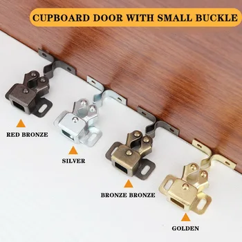 

2PCS Magnet Cabinet Catches Door Stop Closer Stoppers Damper Buffer Cabinet Lock Wardrobe Hardware Furniture Fittings New