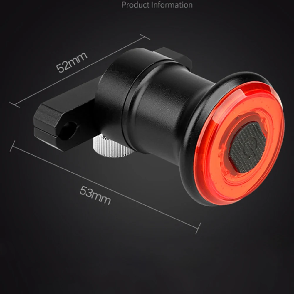 USB Перезаряжаемый спортивный светодиодный фонарь для велосипеда из алюминиевого сплава велосипедный тормоз индукция Вождение ночной Открытый водонепроницаемый