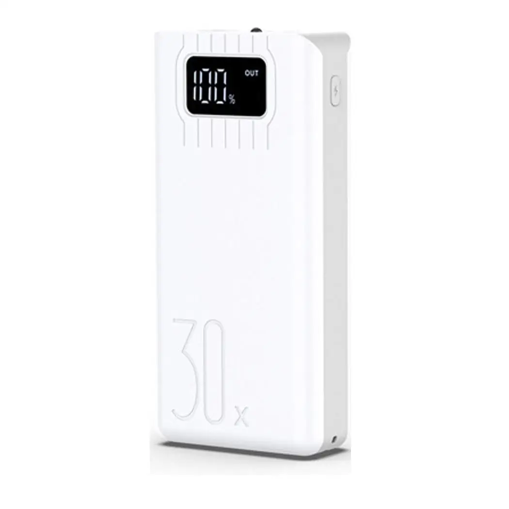 white 3 USB Горячая 30000mah внешний аккумулятор повербанк банк силы портативный мобильный телефон зарядное устройство для Xiaomi Mi iphone samsung - Цвет: white