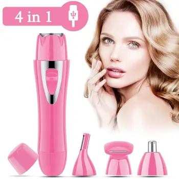 

USB Rechargeable Lady Shaver Waterproof Epilator Women Hair Removal Electric Lady Shaving Trimmer Bikini Depilatory Trimmer