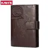 KAVIS New Genuine Cowhide Leather Wallet Men Passport Cover Male Coin Purse Card Holder Travel Credit Walet Business for Boys ► Photo 3/6