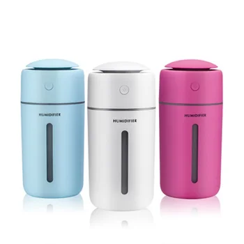 

Quality 350ML Ultrasonic Air Humidifier Aroma Essential Oil Diffuser for Home Car USB Fogger Mist Maker with LED Night Lamp