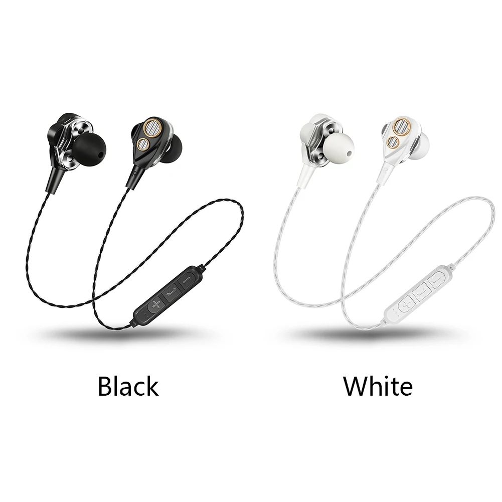 

Headphones Stereo Music Sports 6D Wireless 4 Horns Earphone Portable Bluetooth