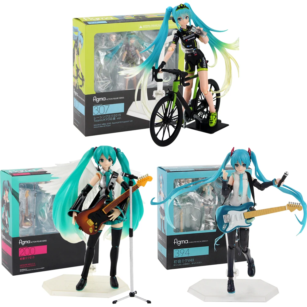 初音ミクアクションフィギュア Figma フィグマ 0 307 394 ミクギターバイク模型玩具コレクション Figure Toy Doll Modelmegaman Toys Aliexpress