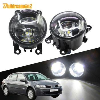 

Buildreamen2 For Renault Megane 2/II 3/III 2002-2015 Car H11 Front Fog Light KIT Lampshade + Bulb Daytime Running Light DRL 12V