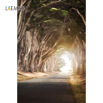 

Laeacco Spring Photophone Park Pathway Trees Forest Photography Backdrops Photographic Backgrounds Baby Portrait Photozone Props