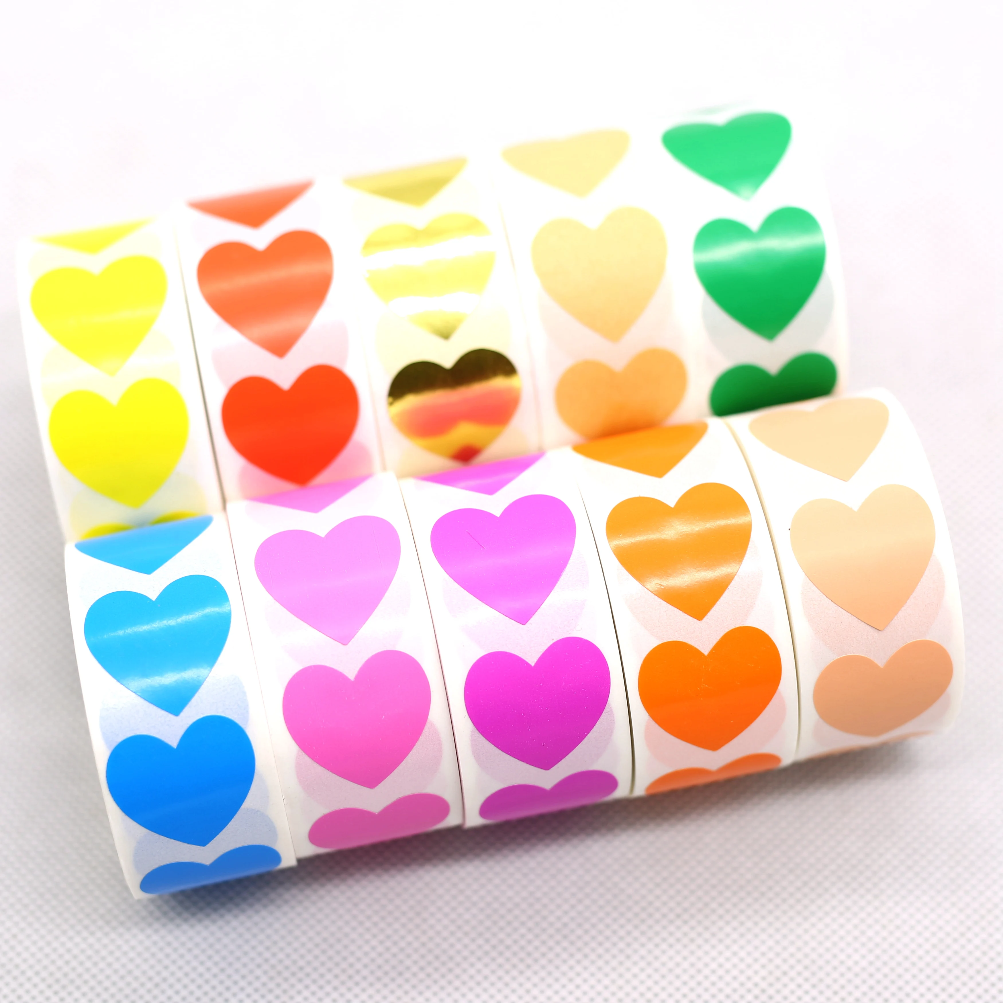 Heart Shaped Sticker Seal Label Scrapbook for gift Packaging Birthday