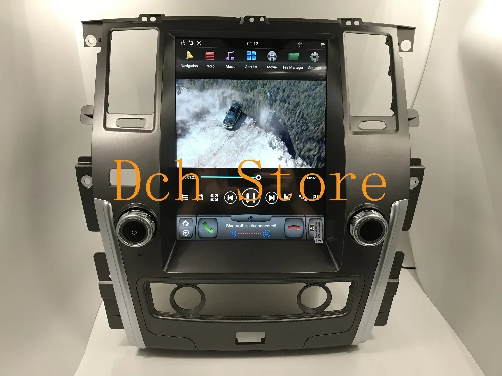 12,1 вертикальный Тесла стиль Android 8,1 автомобиля DVD gps для Nissan Patrol 2010 2011 2012 2013 навигации PX6