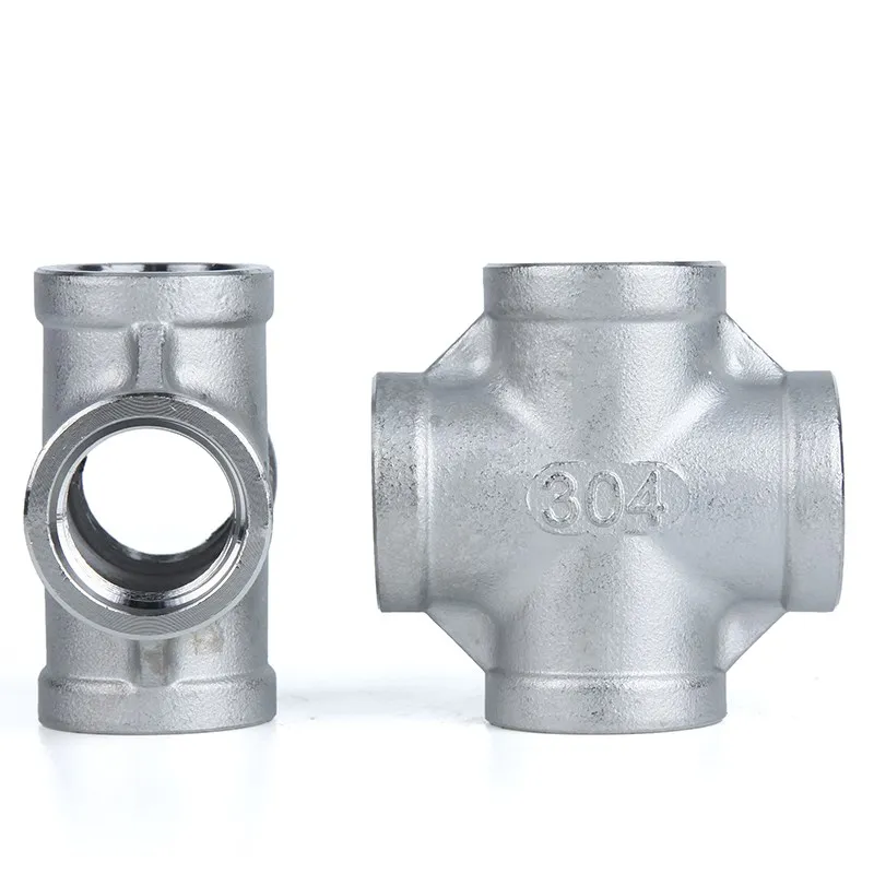 

Stainless Steel 304 1/8" 1/4" 3/8" 1/2" 3/4" 1" 1-1/4" 1-1/2" SS304 Female BSP Thread Pipe Fitting 4 way Equal Cross Connector