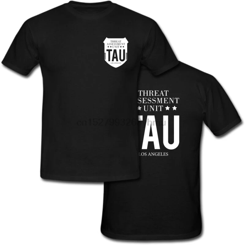 Los Angeles Threat Assessment Unit LAPD TAU Stalker TV Black T-shirt USA Size | Мужская одежда
