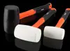 8oz White Rubber Hammer Wear-resistant Tile Hammer with Fiberglass Handle Massage Relax Hammer 2