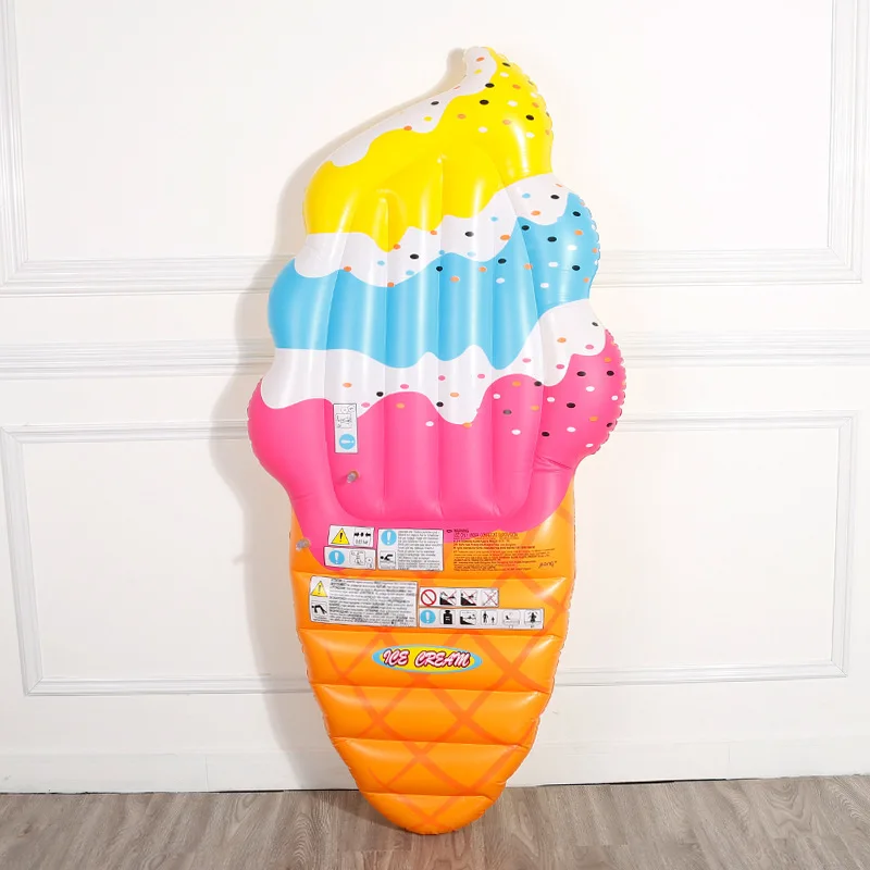 180*87*10cm ice cream Inflatable Floating row bed Water air mattress | Спорт и развлечения