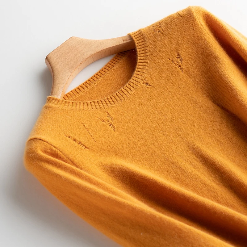 100% Pure Cashmere Knitted Sweater Women Hot Sale