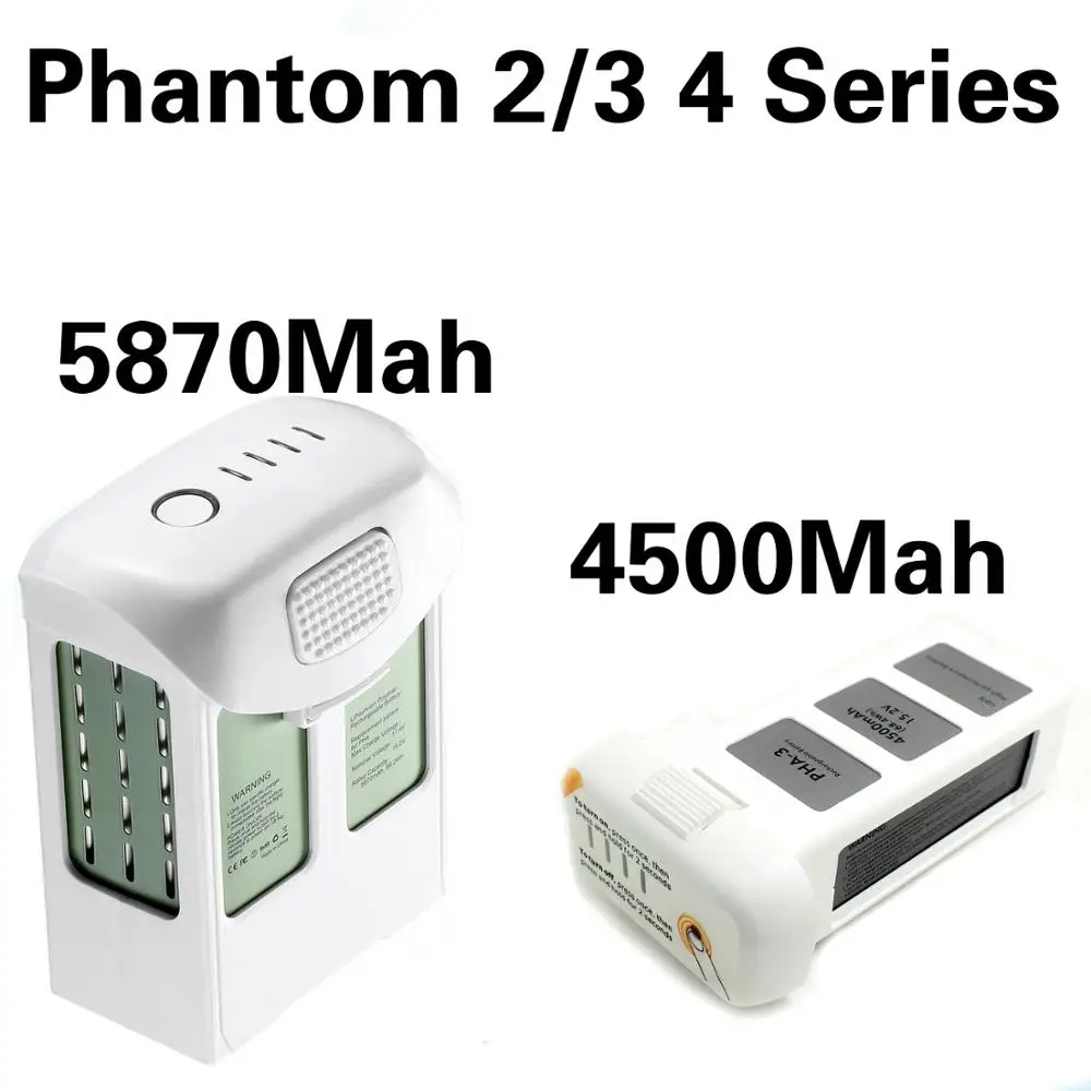 Аккумулятор 5400 мАч/4500 мАч/5870 мАч AKKU для Phantom 2 Vision + /Phantom 3 Standard Pro Adv/ 4 Pro|Детали и