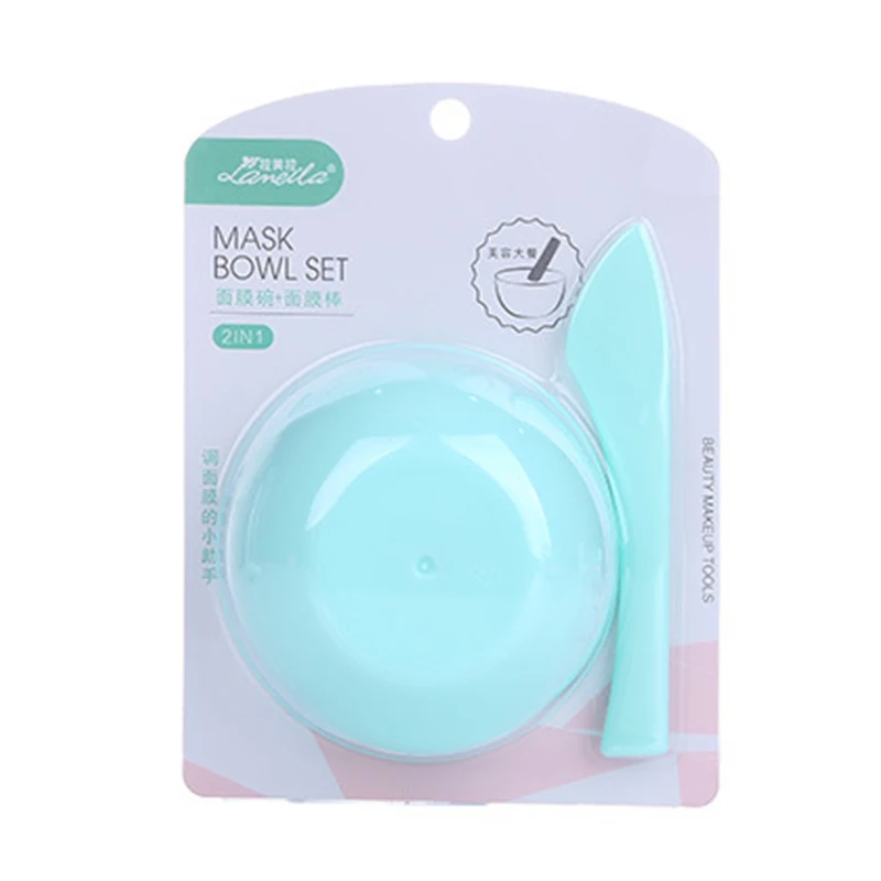 Mask Bowl Set Mask Stick Mixing Bowl DIY Self-made Cosmetic Mask Tool Makeup Tool Kits(Random Color