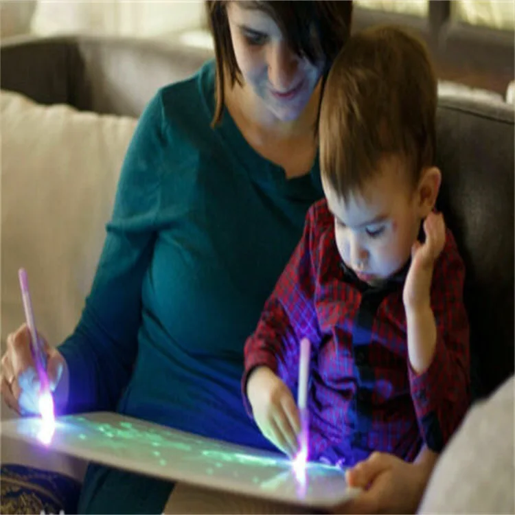 Draw With Light Fun painting board luminous board children's luminous