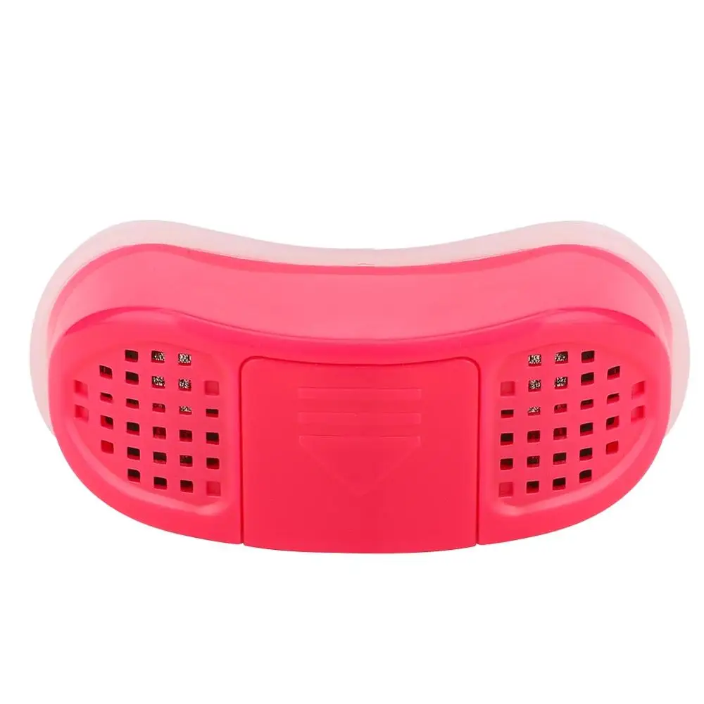 Профессиональный электронный ABS анти храп устройство для дыхания носом Носовые расширители помощь при апноэ устройство стоп храп устройства забота о здоровье - Цвет: Red