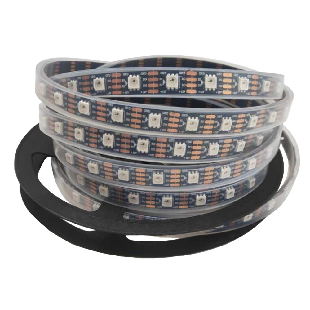 US $13.13 5mRoll WS2815 DC12V WS2812BWS2813 RGB LED Pixels Strip Light Individually Addressable LED DualSignal 3060144 PixelsLedM