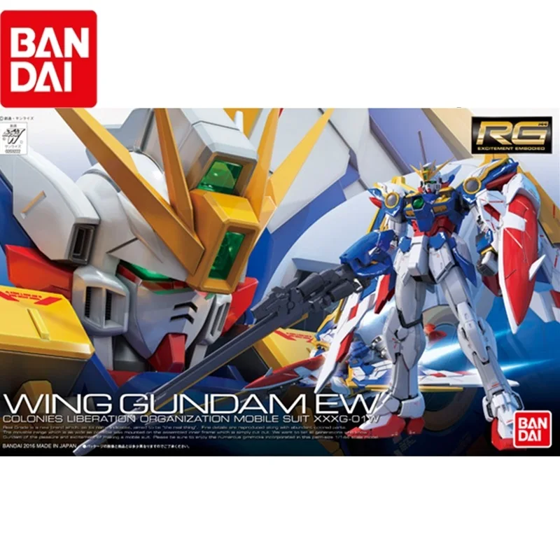 Японская Bandai Gundam Модель RG 1/144 крыло ZERO GUNDAM EW Justice Freedom 00 Armor Unchained мобильный костюм